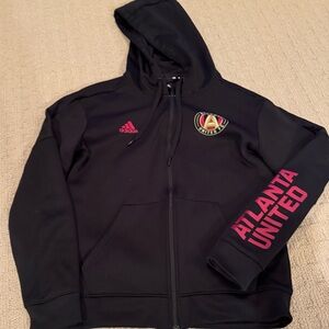 Adidas Atlanta United Zip-Up Hoodie Sweatshirt